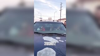 Woman so Drunk Doing Donuts at Street Takeover Mob of Spectators Rescue her Traumatized Kids from Car