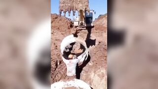 Worker is crushed by a heavy load of concrete