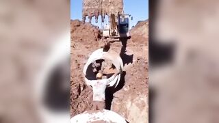 Worker is crushed by a heavy load of concrete