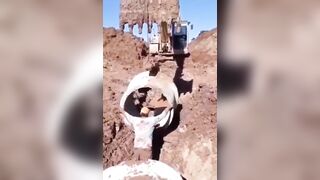 Worker is crushed by a heavy load of concrete