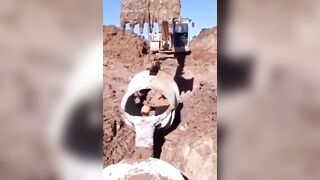 Worker is crushed by a heavy load of concrete