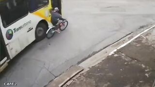 Bicyclist in the blind spot..ugh becomes a Statistic. Who was at fault here?