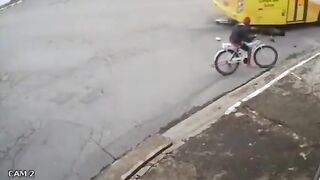 Bicyclist in the blind spot..ugh becomes a Statistic. Who was at fault here?