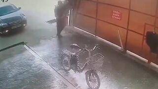 I don't think the Bike likes him as much as he likes the bike