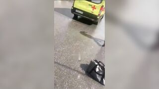 Gosh...Woman on her Way to Work is Blasted by Car...(with Aftermath)