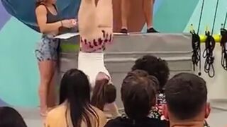 I don't know what she wanted to show, but she showed it.