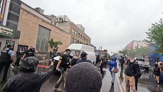 Idiot Protesters Protesting Drug RAID