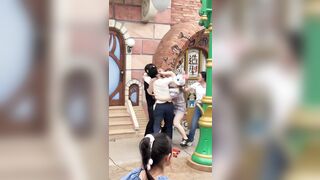 Fight between Chinese Family at Disney is Great