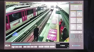 Confused Man falls at a Terrible Time