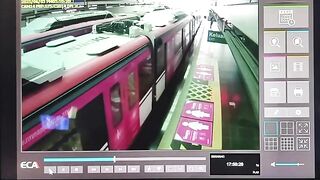 Confused Man falls at a Terrible Time