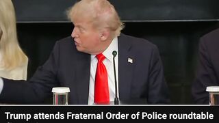 King Trump asked about Elon's claims at FOP roundtable