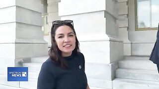 AOC Weighs in on Trump and Musk Cat Fight.