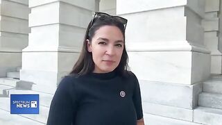 AOC Weighs in on Trump and Musk Cat Fight.