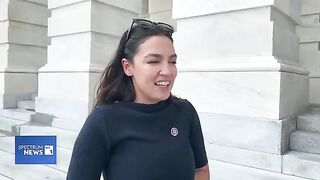 AOC Weighs in on Trump and Musk Cat Fight.