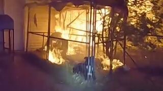 Epic Video of Police saving Kennel of Dogs from Certain Death. Indiana, USA