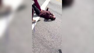 Man literally Risks his Life for Truck Full of Arrested Illegals