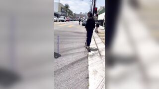 Man literally Risks his Life for Truck Full of Arrested Illegals
