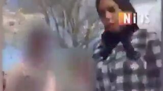Muslim Illegal in Germany Smacks newborn baby for crying too loudly at a public park.