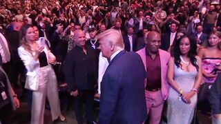 President Trump Receives a Rock Star Welcome at UFC 316 last night w/out Elon Musk there