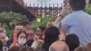 Different Angle of Point Blank Headshot of Colombia Presidential Candidate