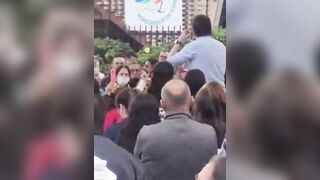 Different Angle of Point Blank Headshot of Colombia Presidential Candidate