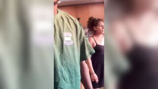 Black Man beats up Woman in Front of her Husband...What a Beta fool