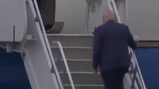 Old Man Can Barely Walk Up Stairs