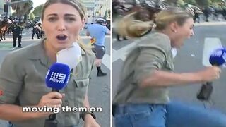 The Moment a Reporter Calling the LA Riots a "Protest" is Shot..