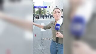 The Moment a Reporter Calling the LA Riots a "Protest" is Shot..