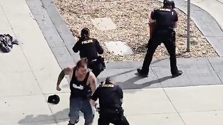 WOW: Guy Takes on 3 Weak Woke Cops and Beats Them with Ease.