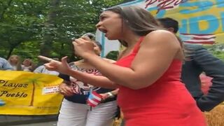 A Chubby Looking AOC is out there Trying to Still be Relevant.