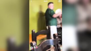 Workers at Mexican Restaurant help Injured & Exhausted Police Officer.