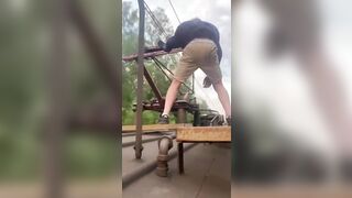 Dumbest Train Surfer yet, this Kid tries to get Electrocuted to Death