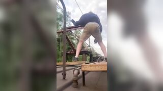 Dumbest Train Surfer yet, this Kid tries to get Electrocuted to Death