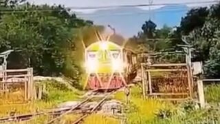 Girl and her Partner didn't even see the Train