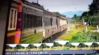 Girl and her Partner didn't even see the Train