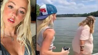 Influencer Natalie Reynolds Pays Woman who Can’t Swim $20 to jump in Lake then Runs Away