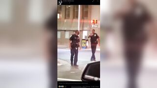 Woman gets KNOCKED OUT by cop after punching officer twice