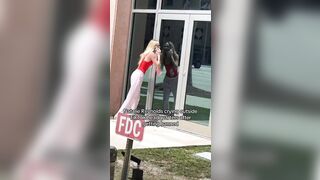 TikToker Natalie Reynolds Crying & Shouting Outside of TikTok Headquarters for Being Banned.