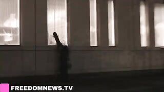 Rioters are now SMASHING THE WINDOWS of LAPD’s Headquarters