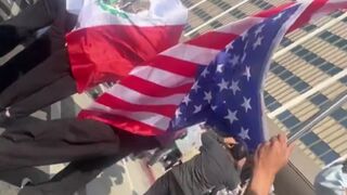 PSYOP?: LA Rioters Now Distributing American Flags After Realizing the Horrible Optics of Waving Foreign Flags for Days