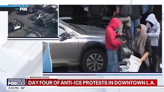 Mysterious Face Shield Masks Handed Out To Anti-ICE Protesters Raises Questions