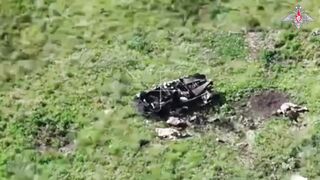 Ukrainian Buggy completely Blown to Bits sends Bodies Everywhere