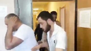 Security forces raided illegal migrants in a dorm.