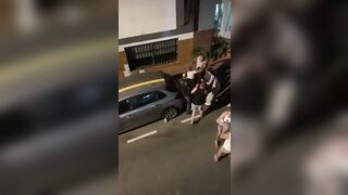 A North African migrant in Spain knocks out a woman, The whole neighborhood steps in to return the favor