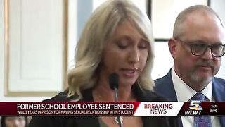 Married High School Counselor's jaw Drops as she's Sentenced for Sex with Student