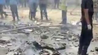 Where the Plane Crashed looks like a Warzone in India