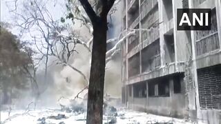 Where the Plane Crashed looks like a Warzone in India