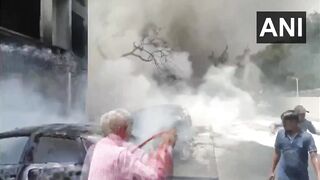 Where the Plane Crashed looks like a Warzone in India