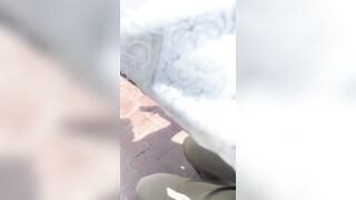 Human Head on the Sidewalk right after the Plane Crash